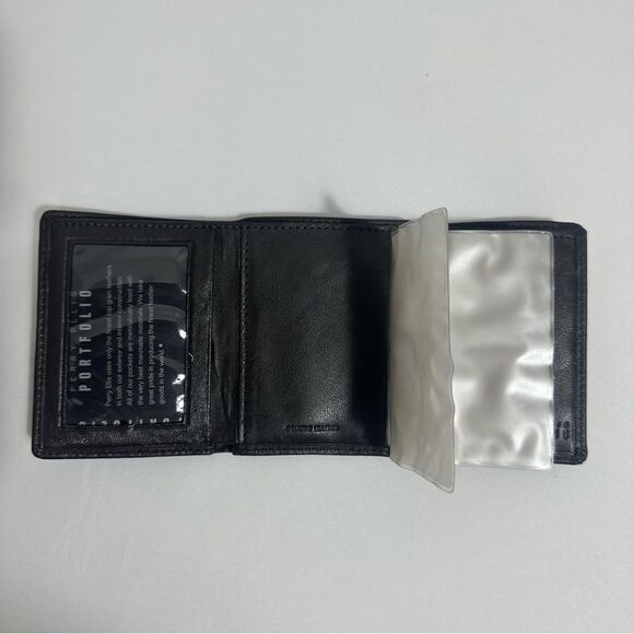 Vintage Perry Ellis Soft Genuine Leather Brown Wallet - Picture 5 of 12